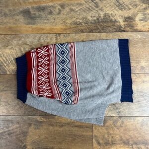 VIBRANT LIFE Fair Isle Knit Dog Sweater, Size L